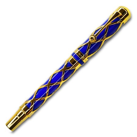 Bohemian Style Fountain Pen - Gold Blue