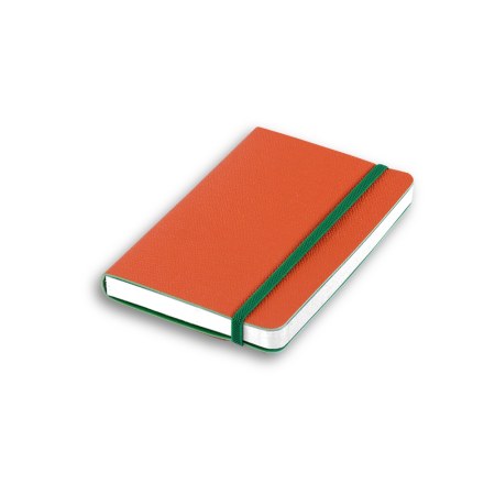 Journal with Elastic 14,5x21 cm (white internal page) - Mandarin