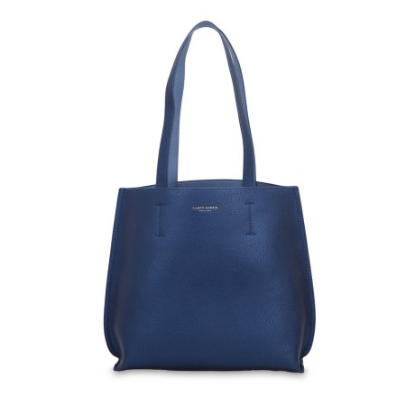 Iconic Midi Tote Bag - Metallic Blue - Dark Denim