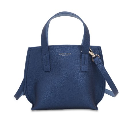 Iconic Mini Tote Bag - Metallic Blue - Dark Denim