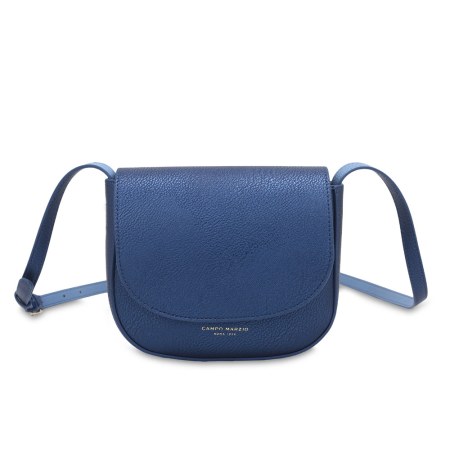 Borsa Saddle Mini Rachel - Blu Metallizzato