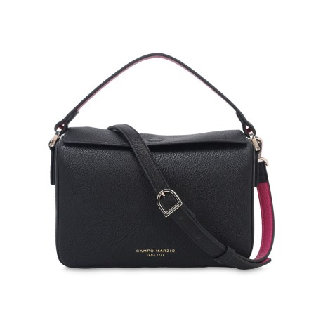 Penelope Handbag - Black-Fuchsia