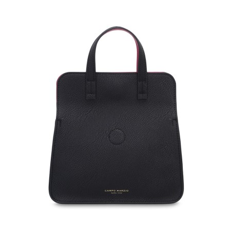 Greta Handbag - Black-Fuchsia