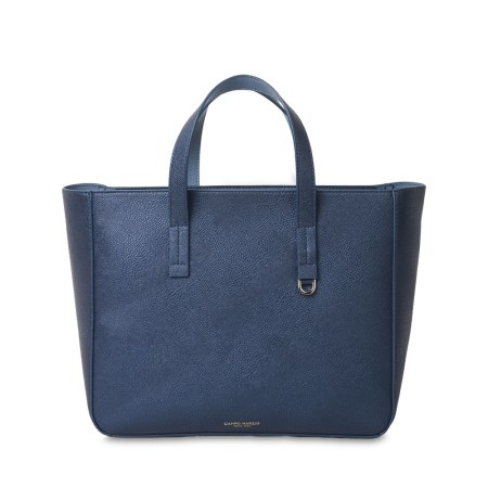 Ashley Handbag - Metallic Blue - Dark Denim