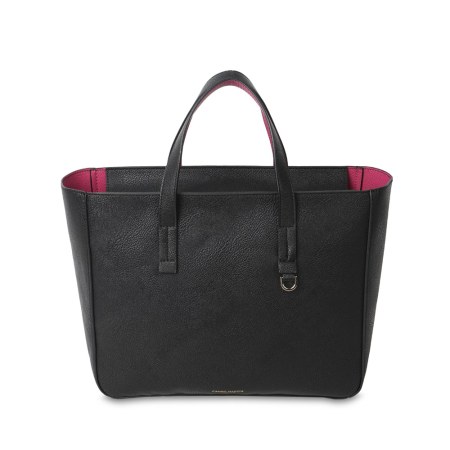 Ashley Handbag - Black-Fuchsia