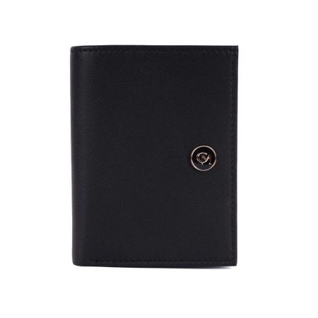 Faith Wallet - Black-Blue Jeans