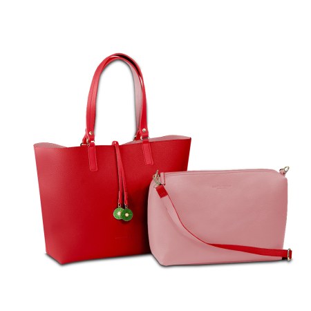 Danielle Tote Bag - Cherry Red