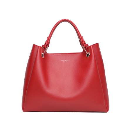 Handbag With Inner Bag - Cherry Red