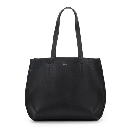 Double Tote Bag Midi - Black-Lapis Blue