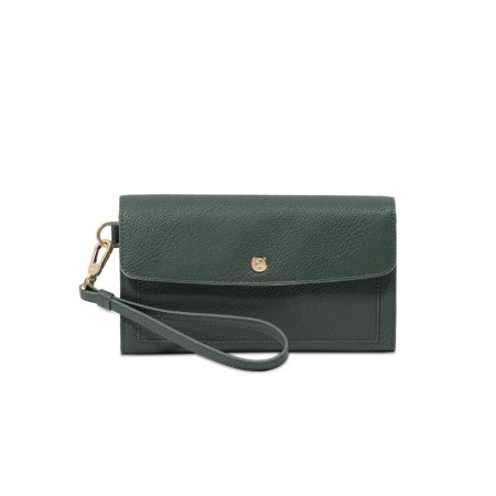 Wallet With Wristlet - Pine Green