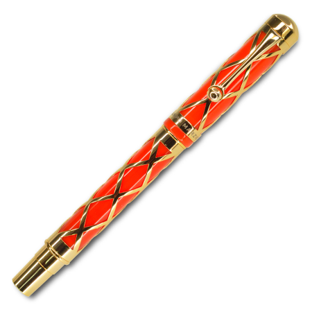 Bohemian Style Fountain Pen - Gold Mandarin